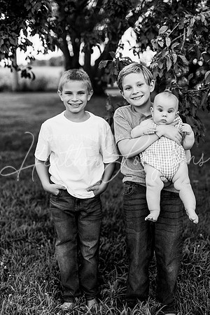 Forrest 6 months + family photos-94BW