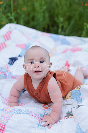 Forrest 6 months + family photos-9