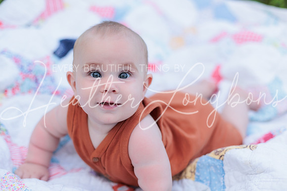 Forrest 6 months + family photos-11