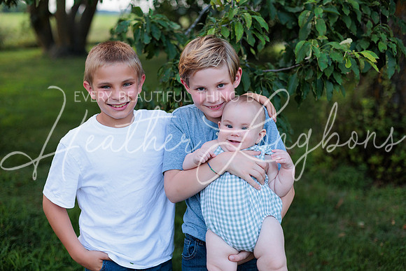Forrest 6 months + family photos-97