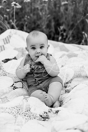 Forrest 6 months + family photos-1BW