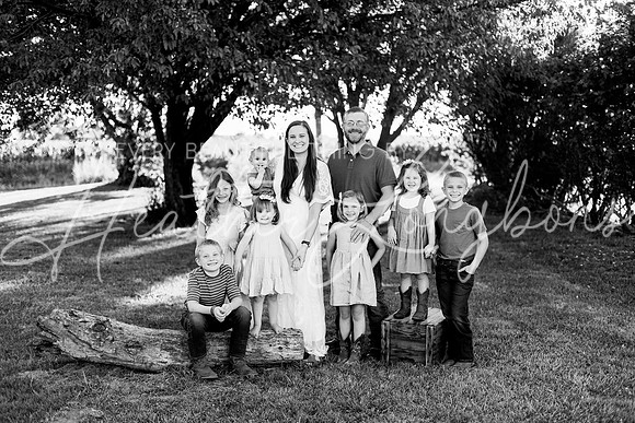 Van Matre family 2024-3BW