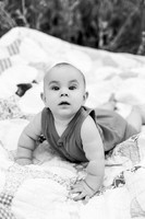Forrest 6 months + family photos-8BW